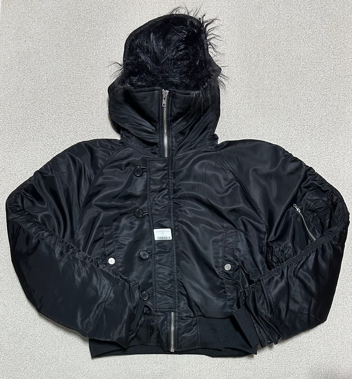 선데이오프클럽 후드 퍼 봄버 자켓 상품이미지3