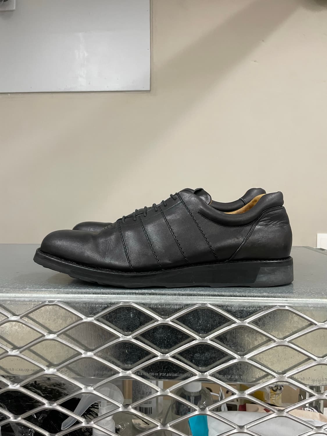 발리 블랙 레더 로퍼 UK9.5 상품이미지1