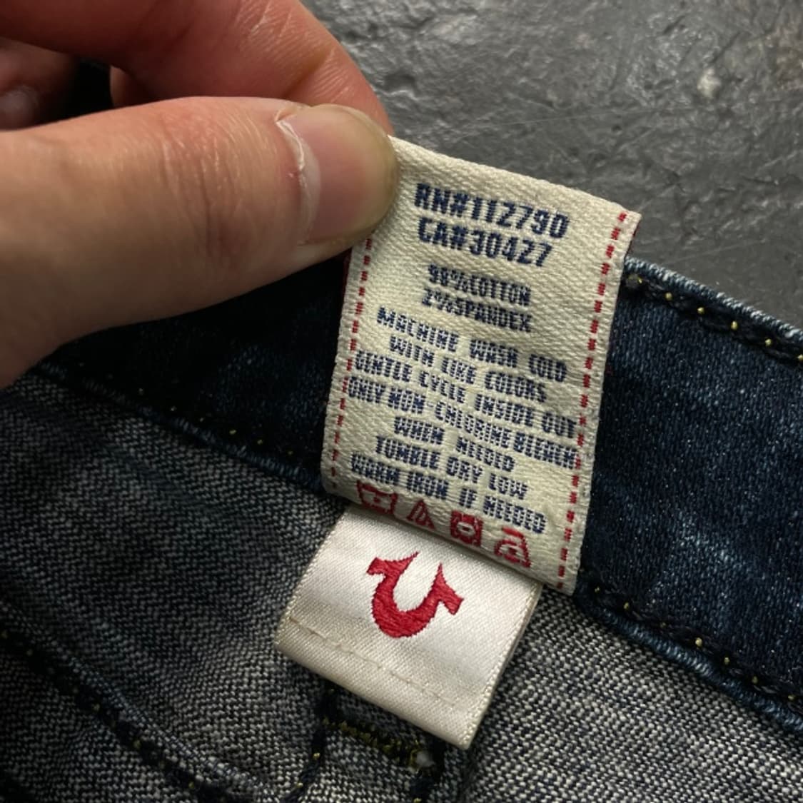 27 트루릴리전 옐로우 스티치 데님팬츠  상품이미지4