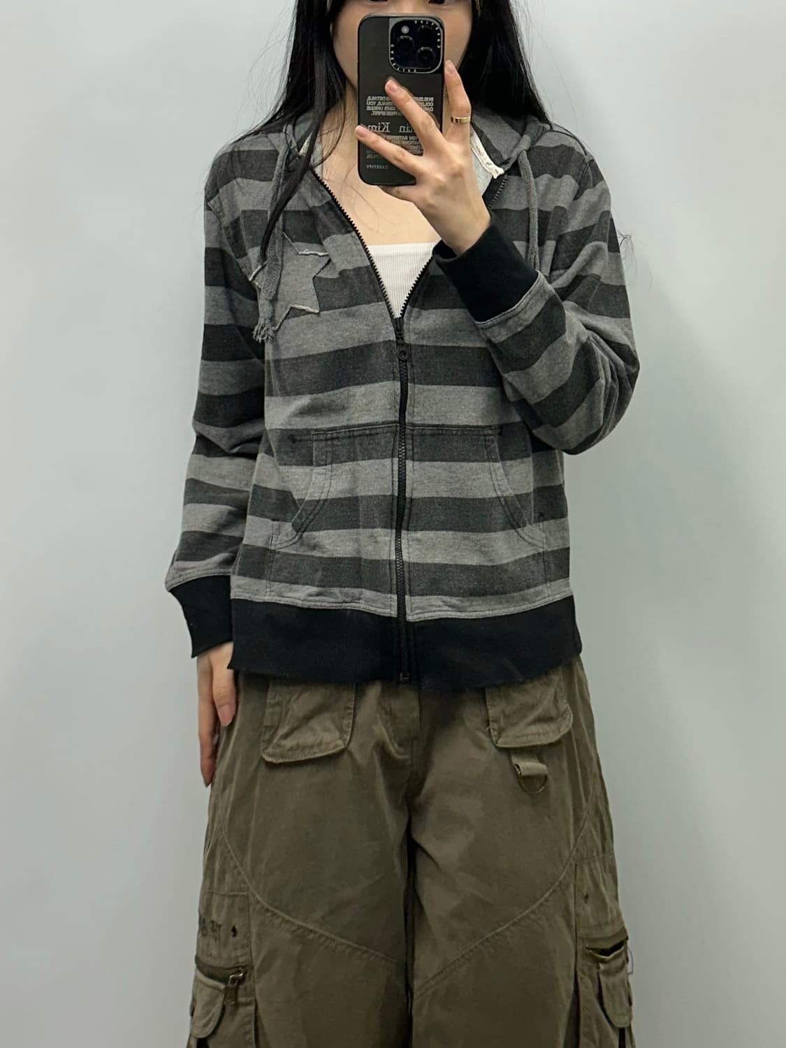 리바이스 스타 스트라이프 후드집업 상품이미지1