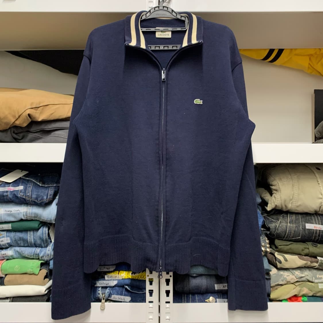 [L] 라코스테 스몰로고  니트집업 상품이미지2
