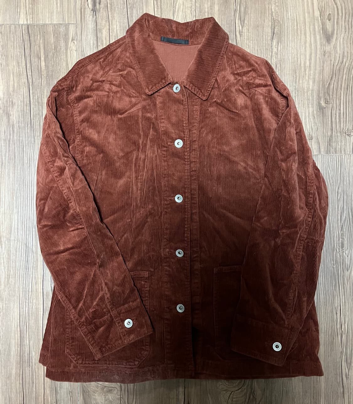 벨벳 브라운 코르듀이 미드자켓 상품이미지1