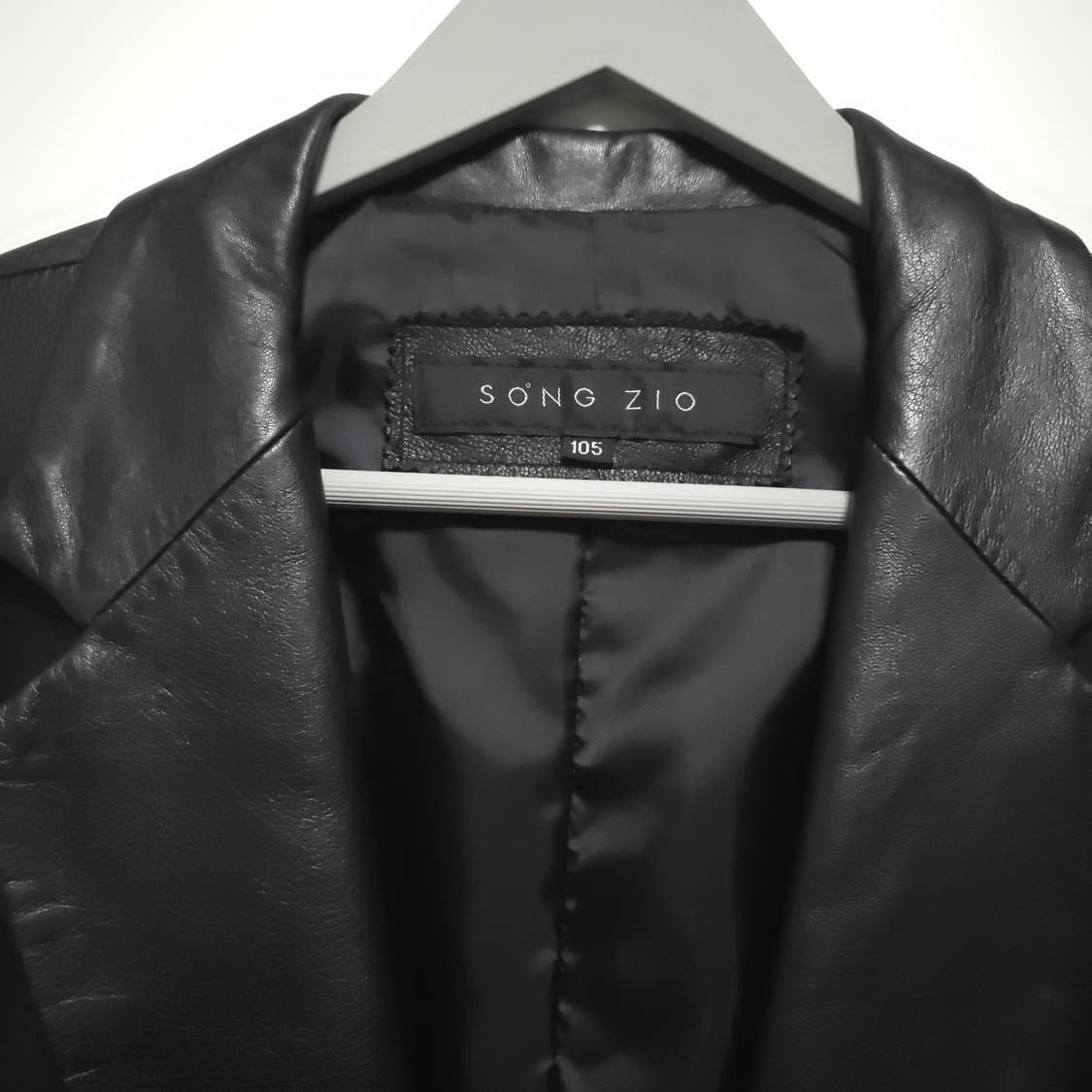 송지오 옴므 블랙 양가죽 자켓 XL(105) 출시가 60만원이상 상품이미지2