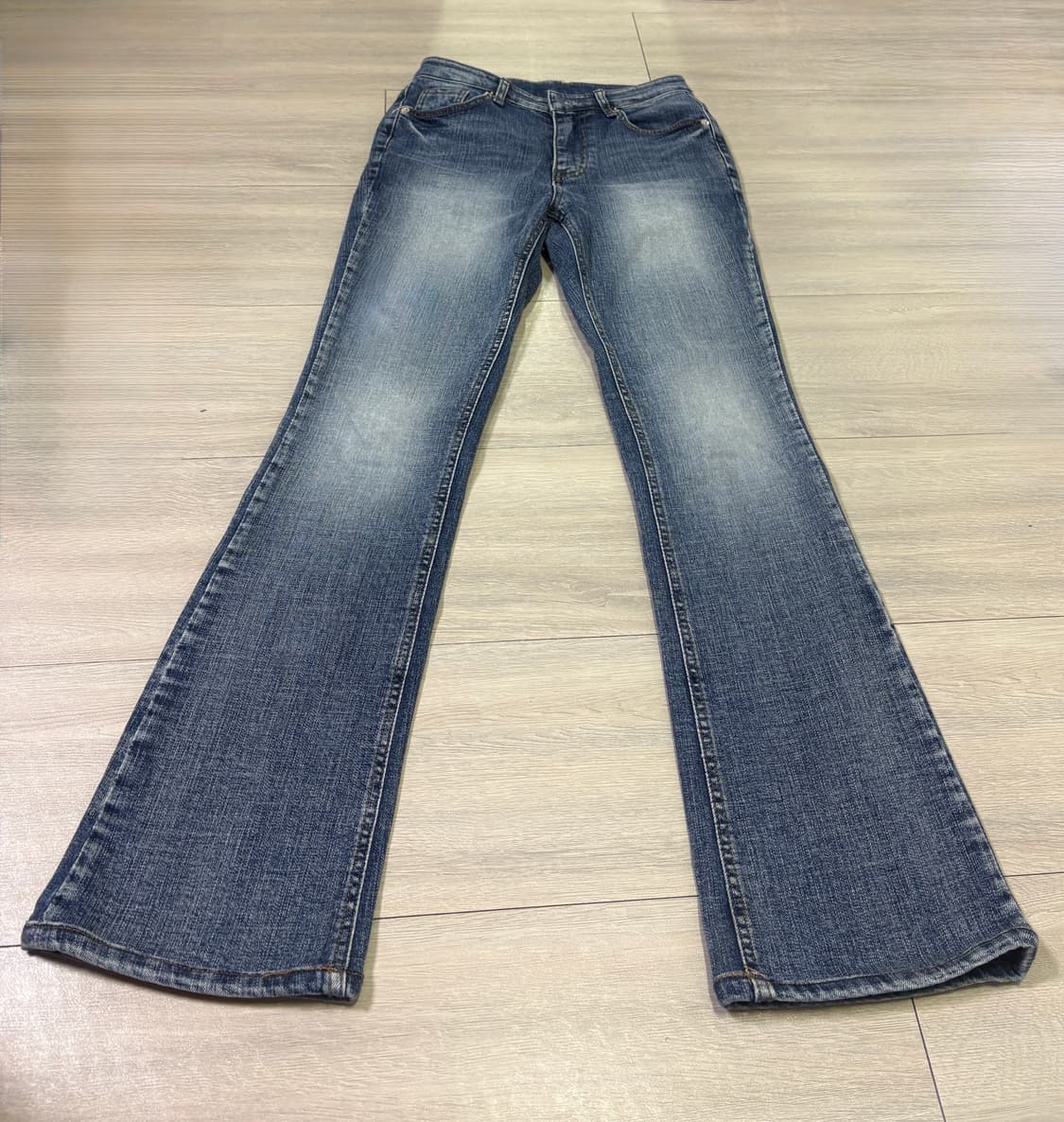 블랙업)로우웨이스트 진청 팬츠 S사이즈(품절상품) 상품이미지10