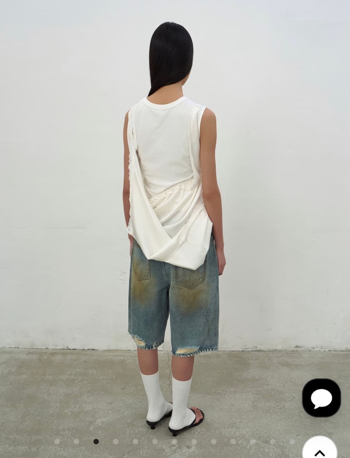 LCDC washed blue denim shorts  상품이미지3