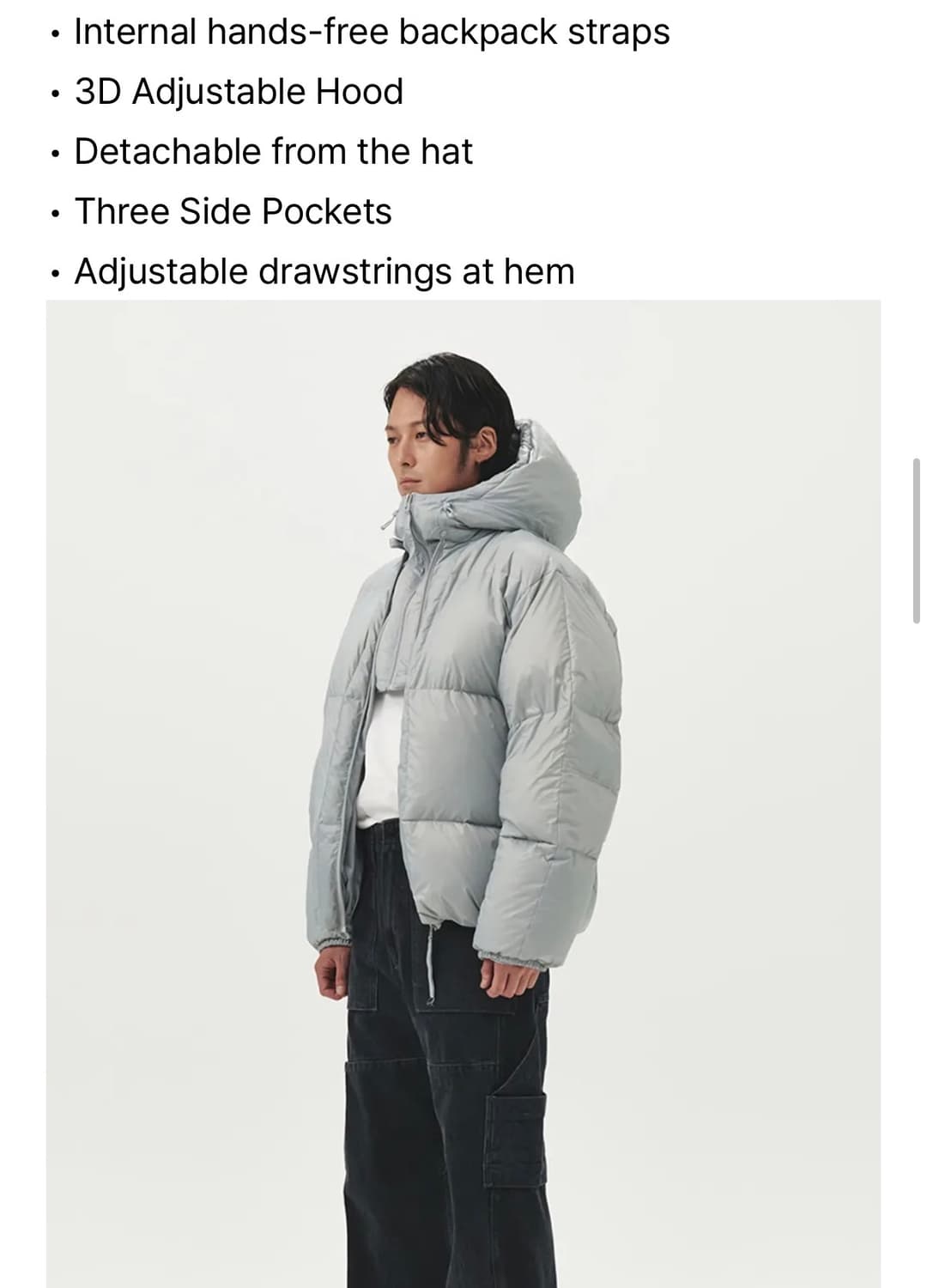 EE 이이 누마레 다운 파카 브라운 M 상품이미지2