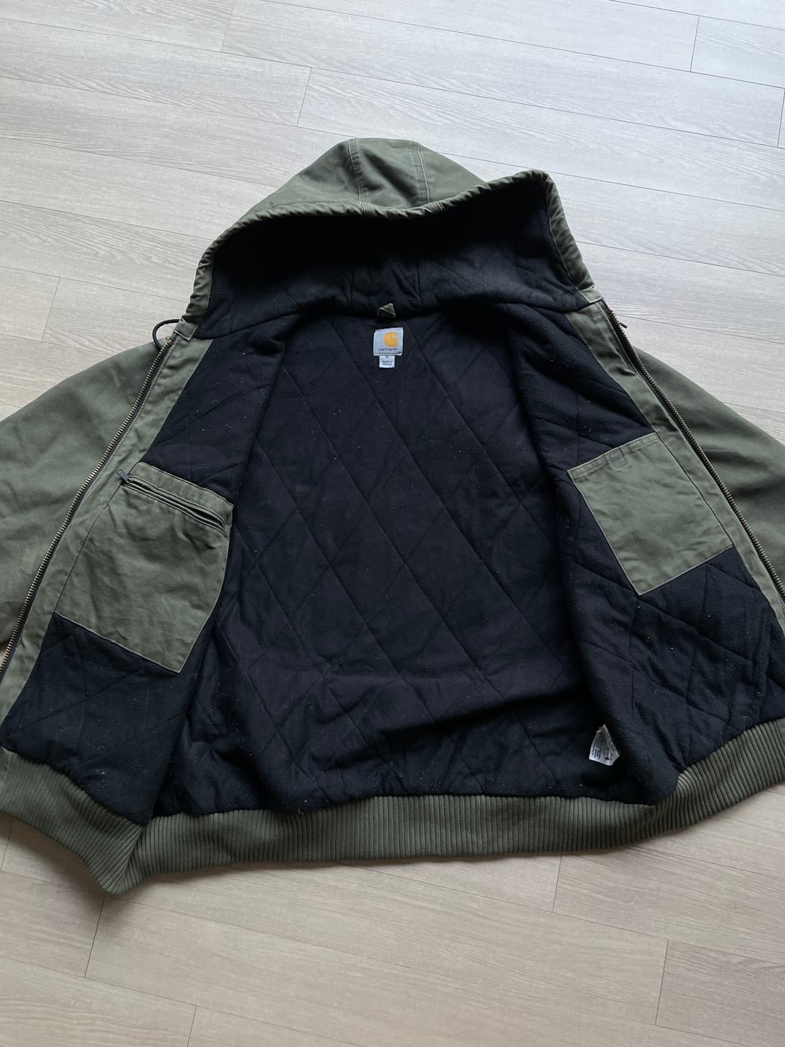 칼하트 j130 ARG 아미그린 액티브 샌드스톤 carhartt 빈티지 상품이미지6