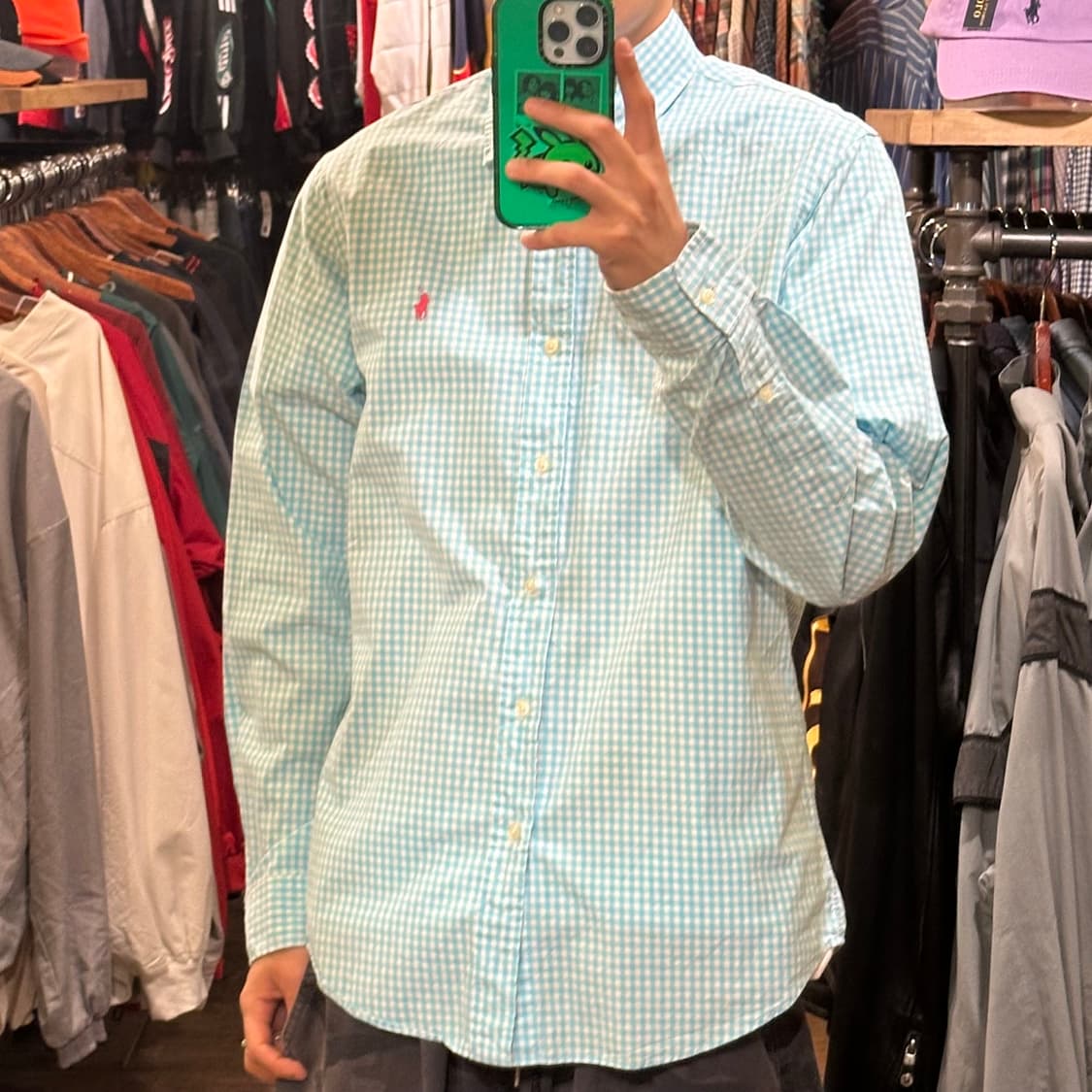 [HI] 폴로 랄프로렌 클래식셔츠 블루 상품이미지3