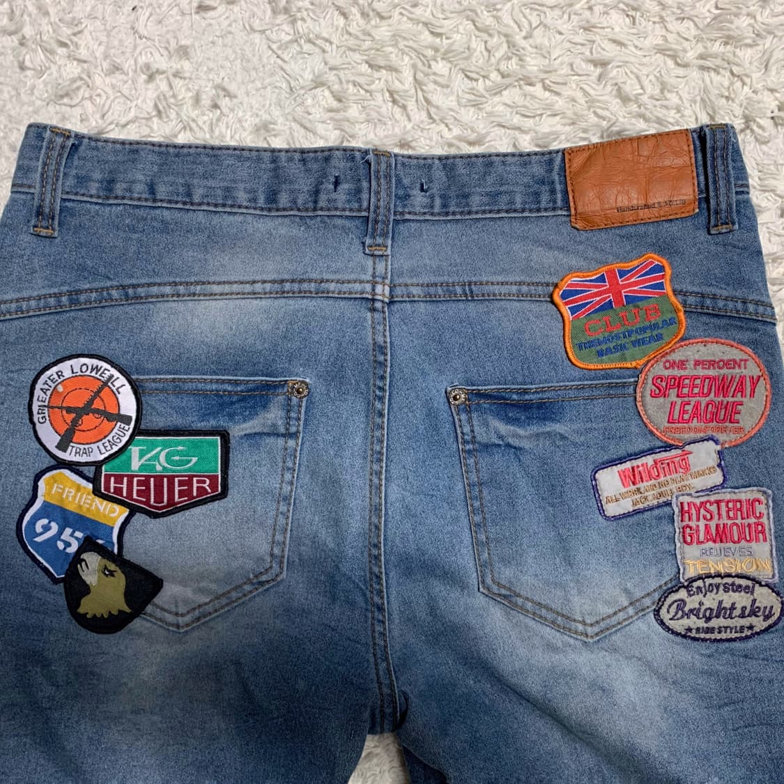 [31] AD LIB 패치워크 스키니진 상품이미지3