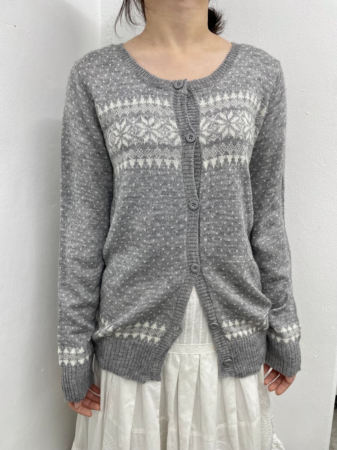 코지 노르딕 버튼 가디건 상품이미지2