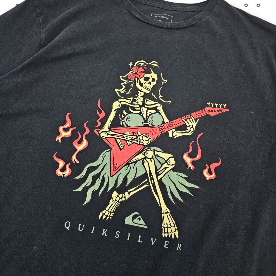 L Quiksilver 퀵실버 스컬 반팔 티셔츠 상품이미지2