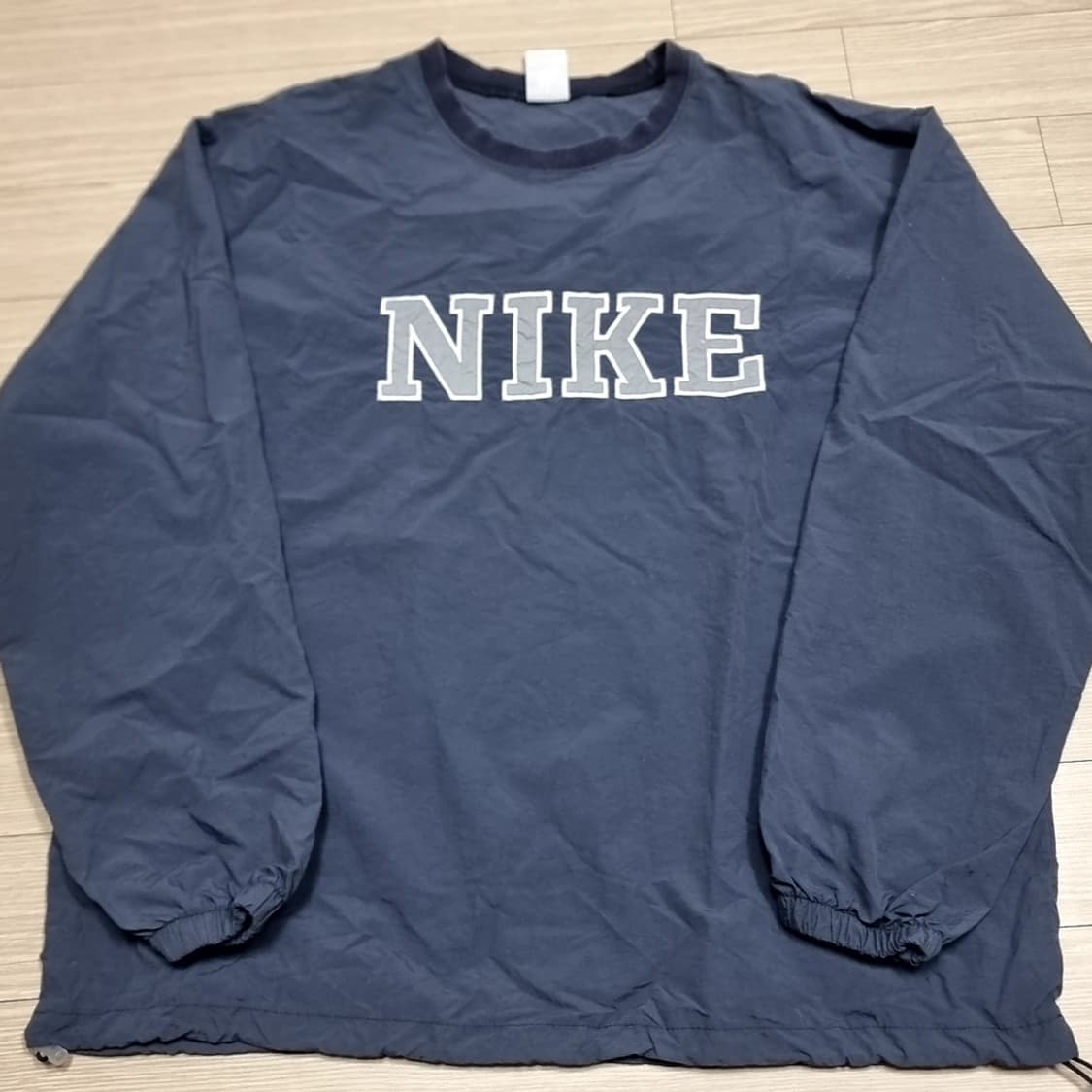 usa 80~90년대 올드스쿨 나이키 네이비 바람막이 웜업(L) 상품이미지1