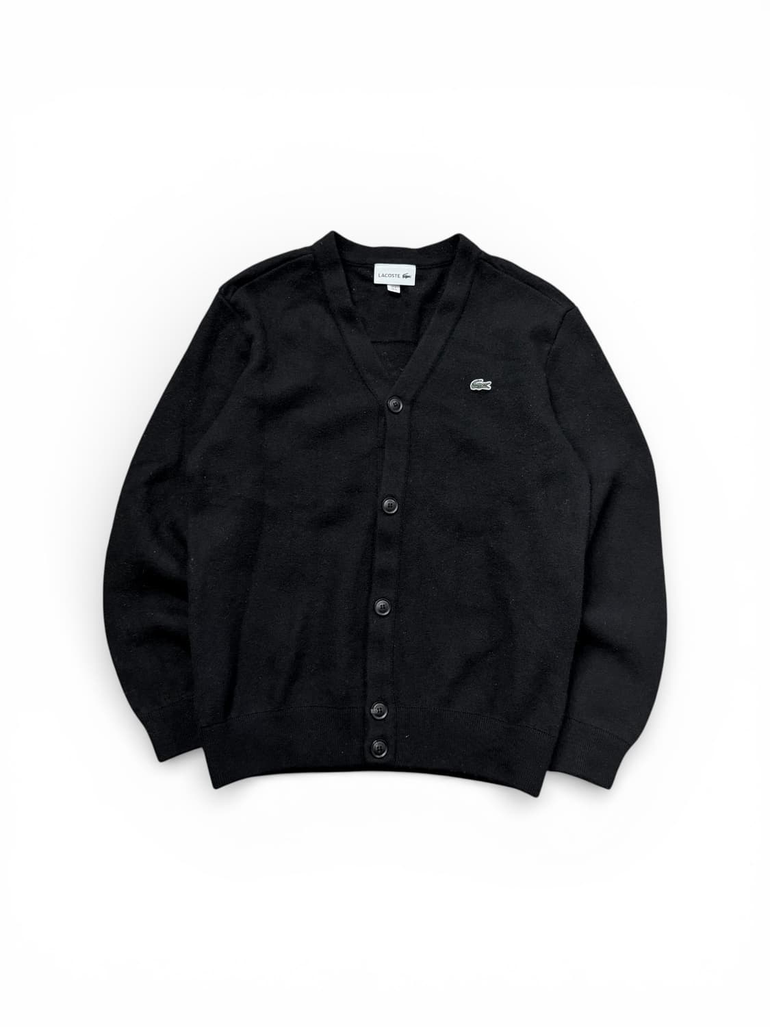 라코스테 신형 자수 로고 블랙 가디건 상품이미지1