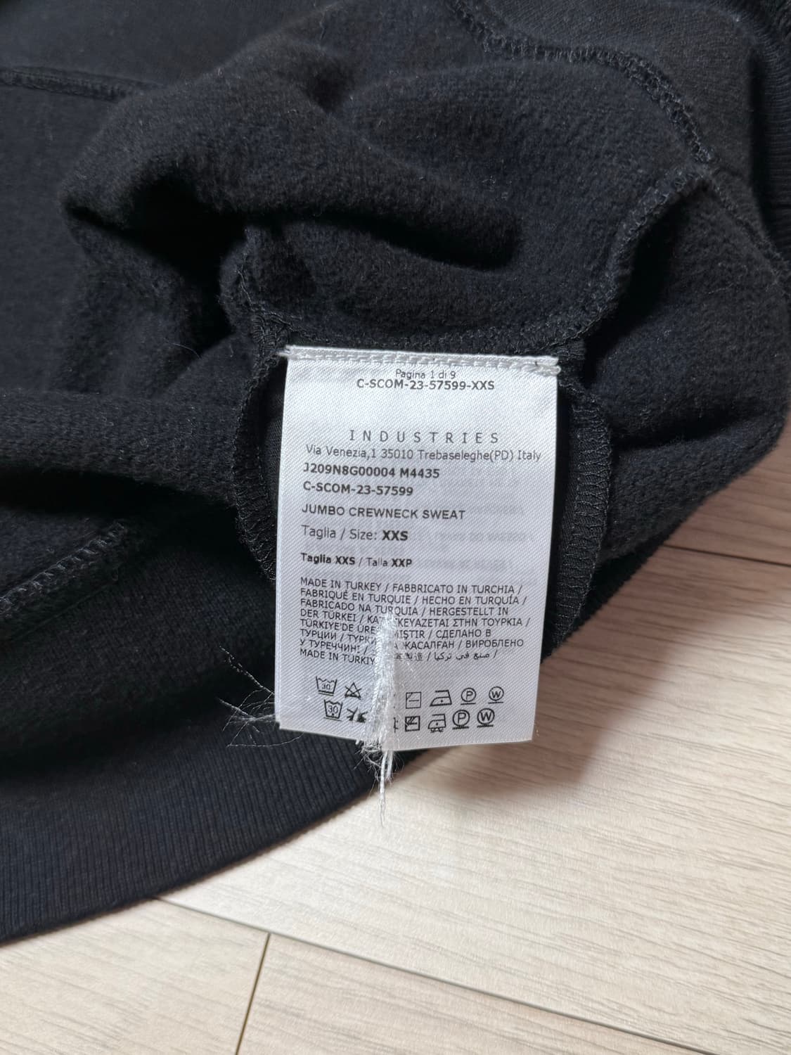 [New] 몽클레어 x 릭오웬스 점보 크루넥 저지 스웨터 블랙  상품이미지7