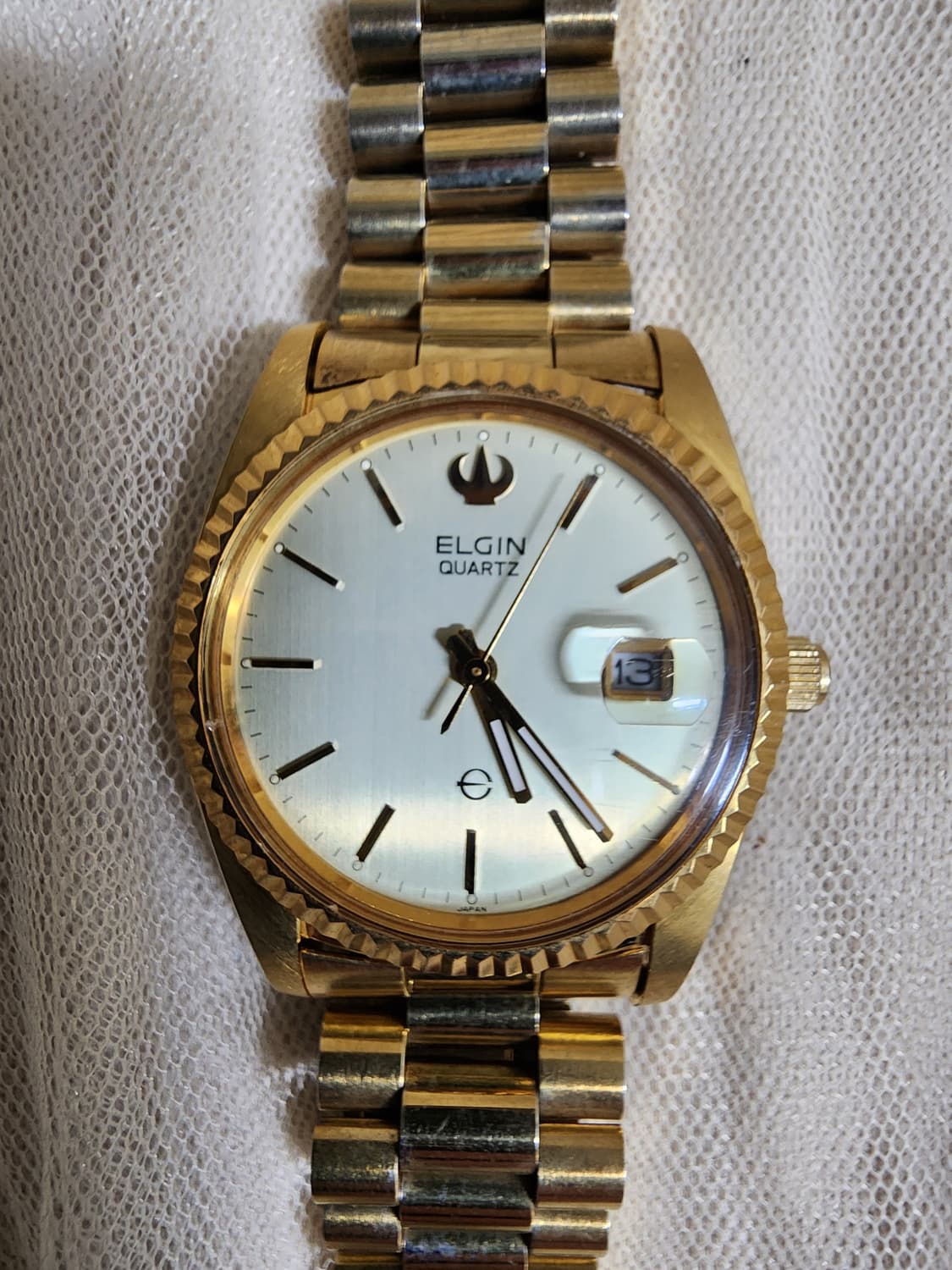 빈티지 ELGIN 엘진 금장 쿼츠 손목시계 상품이미지3