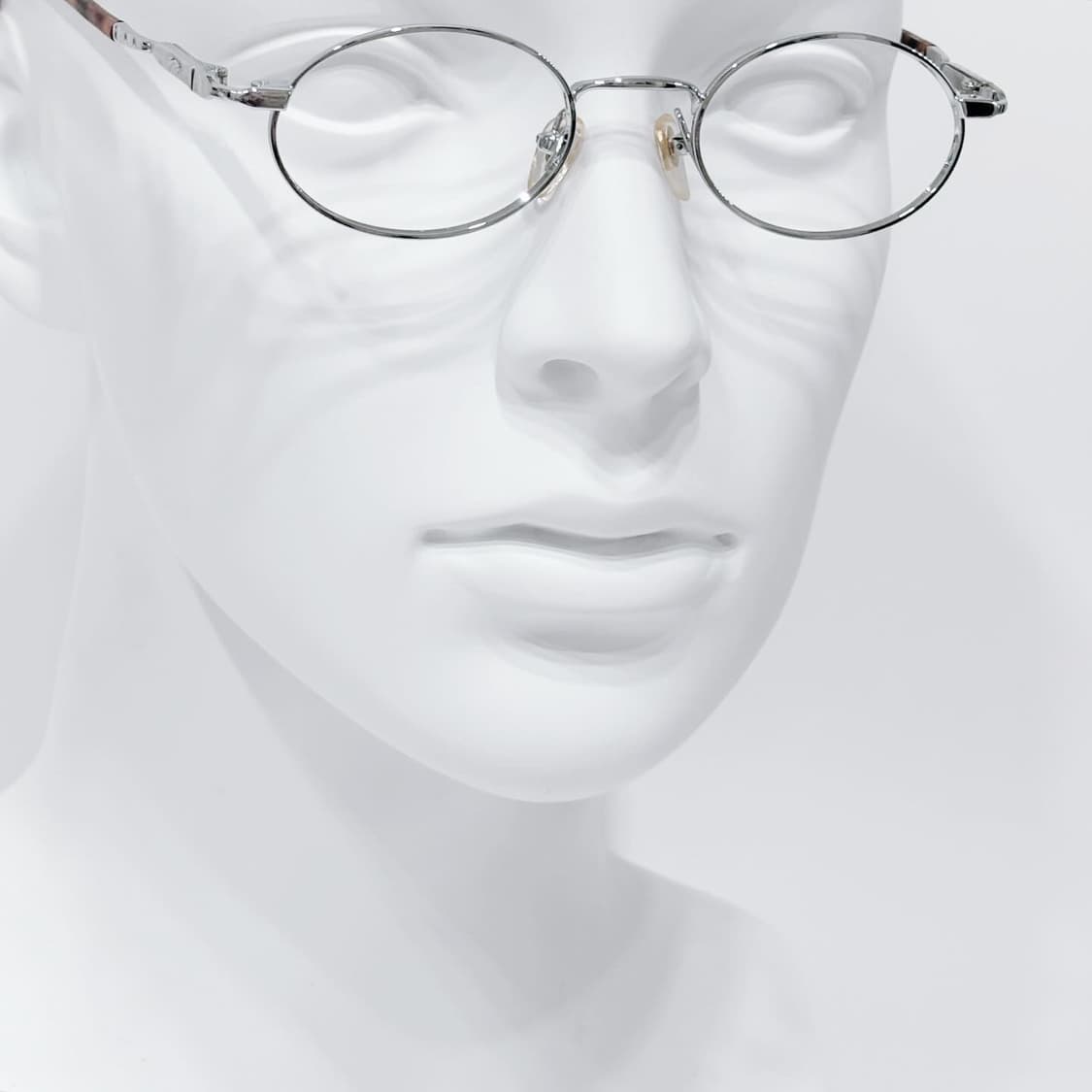 TOP 실버 오벌 메탈 데드스탁 빈티지안경 상품이미지5