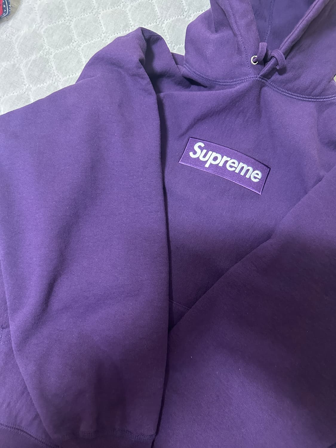 23FW 슈프림 박스로고 후드 다크 퍼플 상품이미지2