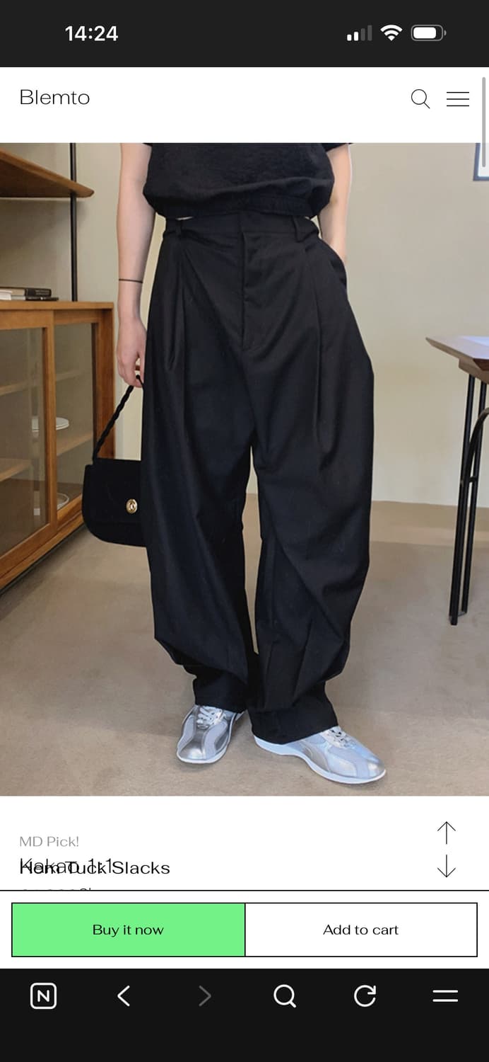 블렘토 턱 슬랙스 M 상품이미지1