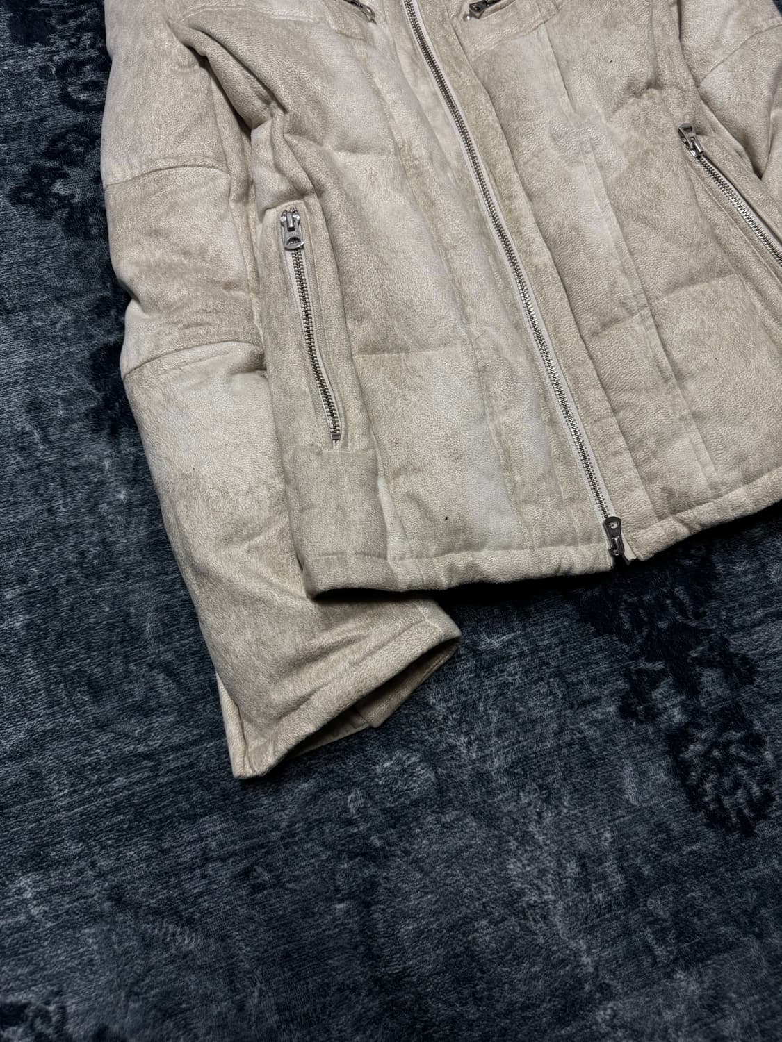 Tornado mart fake suede fur down jacket 상품이미지4