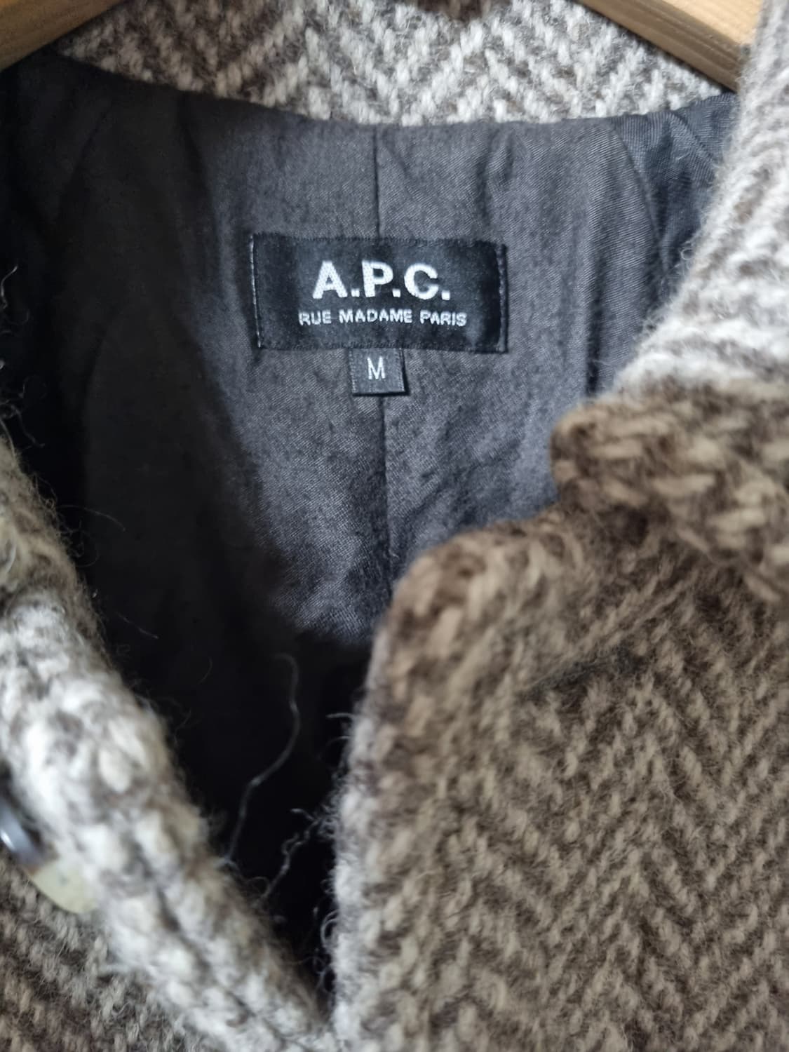 정품) APC  아페쎄   헤링본   반코트  상품이미지7
