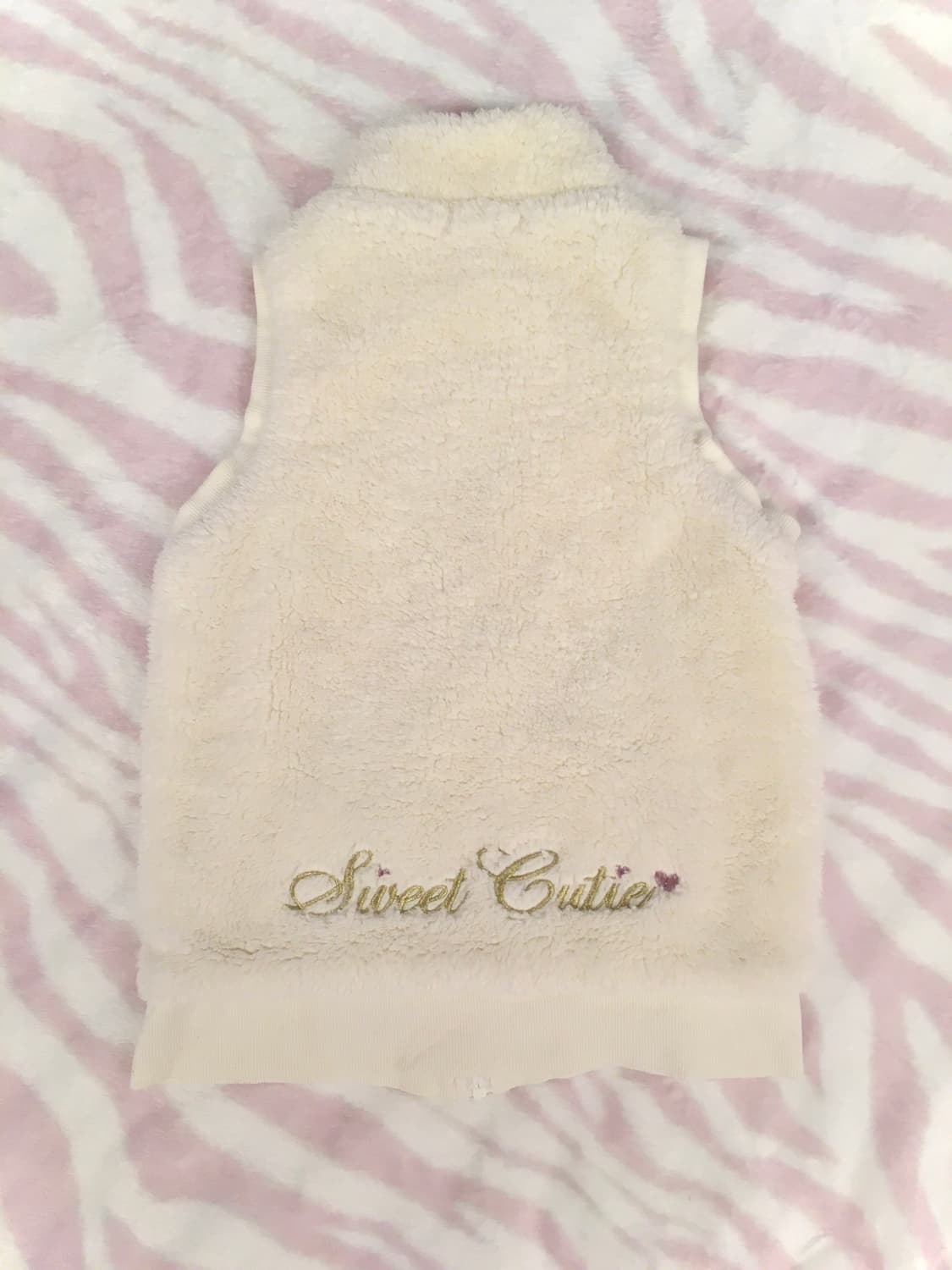 CRT Cutie 헤이세이 하트 쥬얼 퍼 조끼 베스트 조지후쿠 갸루 상품이미지4