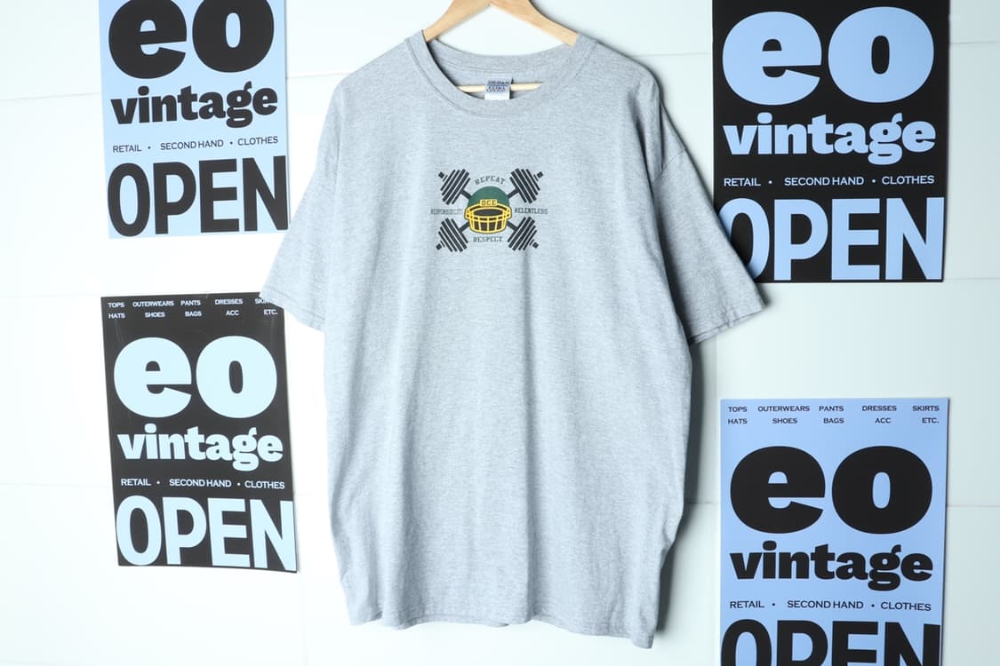 (XL-4XL) 길단 반팔 티셔츠 00s 년대 USA 그레이-H30050 상품이미지2