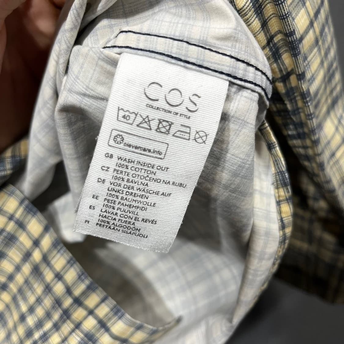 코스 미니멀 체크셔츠 상품이미지6