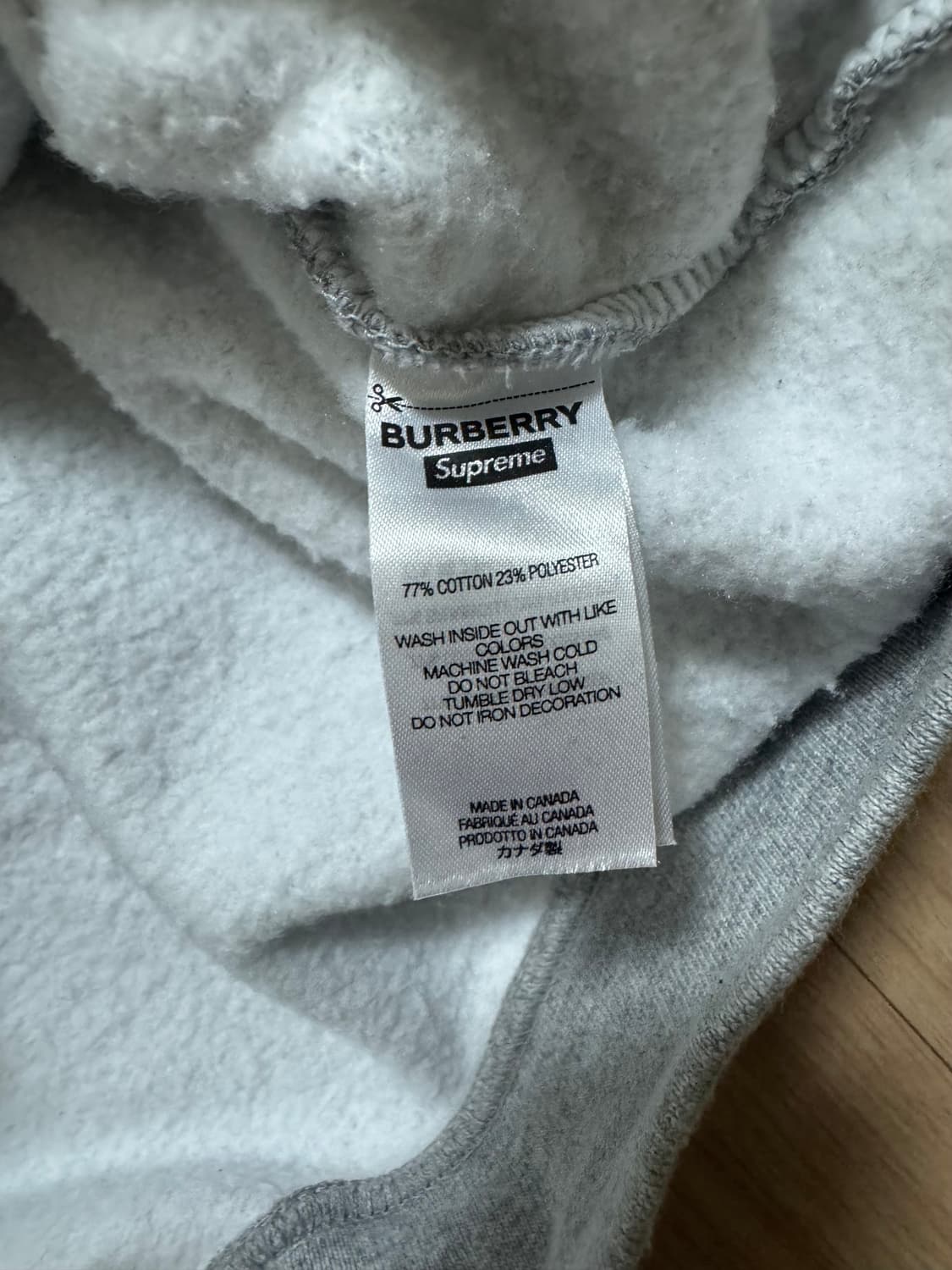 [M] 슈프림 버버리 박스로고 후드 상품이미지5