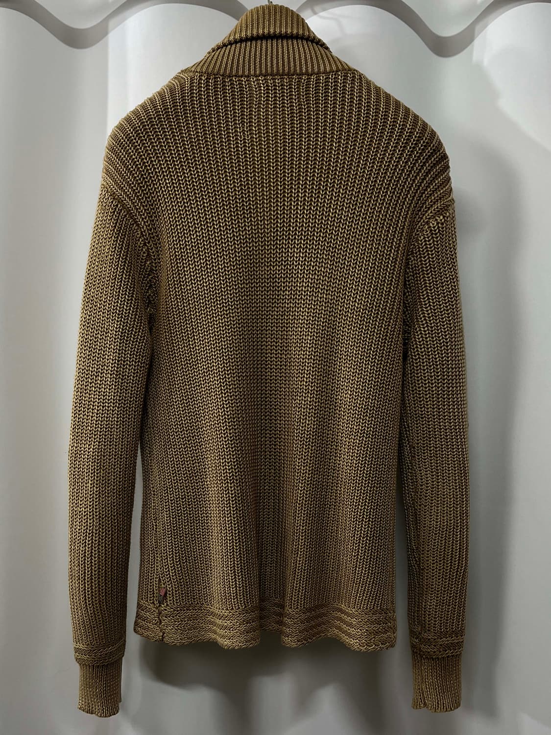 폴로 랄프로렌 탄베이지 피그먼트 워시드 코튼 셔들 니트 자켓 상품이미지2