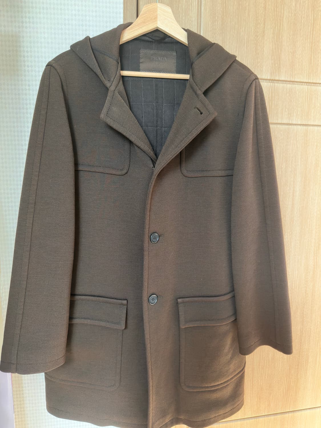90s 프라다 후드 코트 상품이미지1