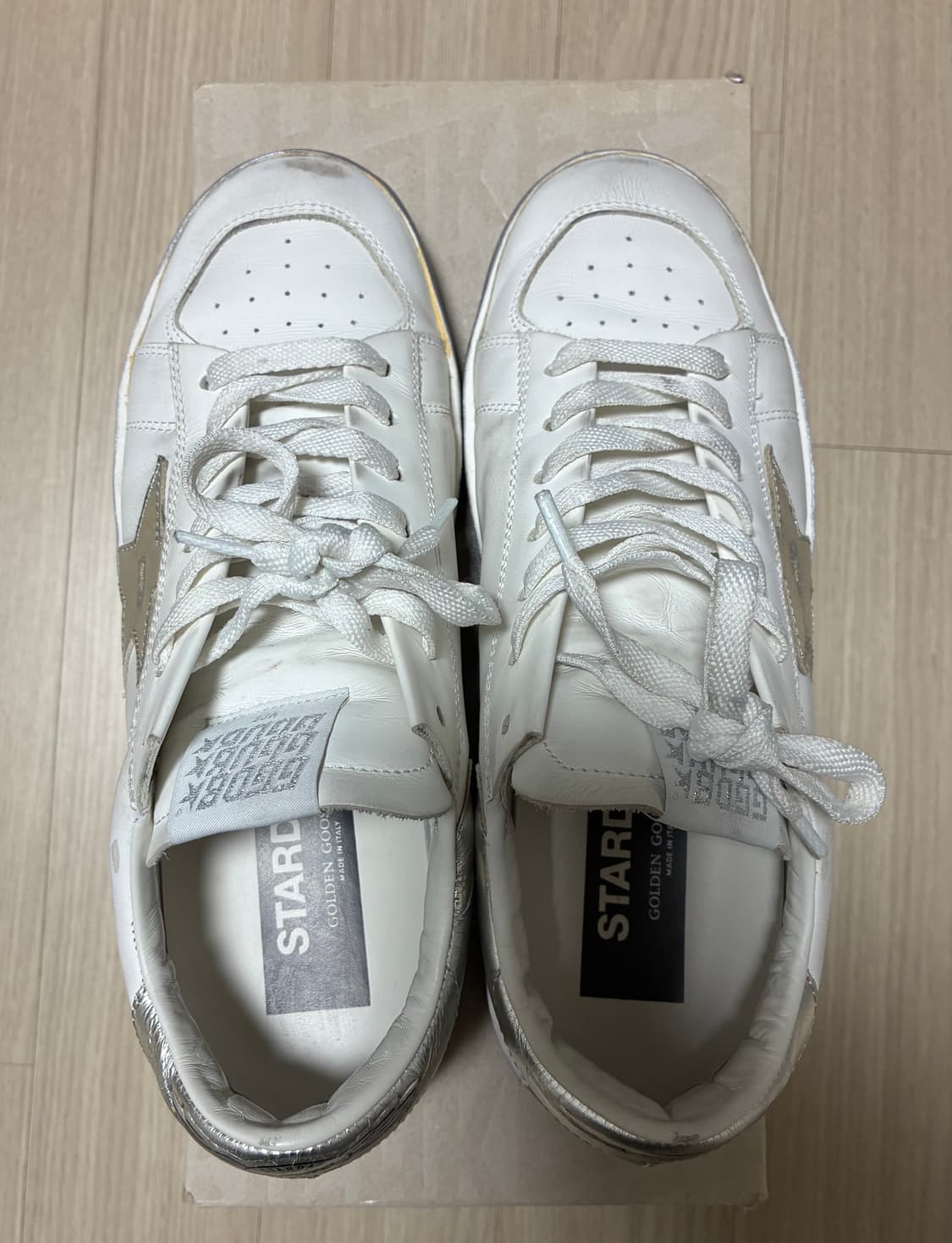 (38) 골든구스 스타단 스니커즈 실버 힐 실버 스타 상품이미지4