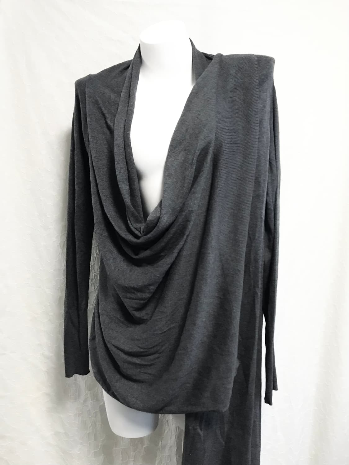 빈티지 DKNY 아카이브 언발 드레이프 롱 가디건 상품이미지5