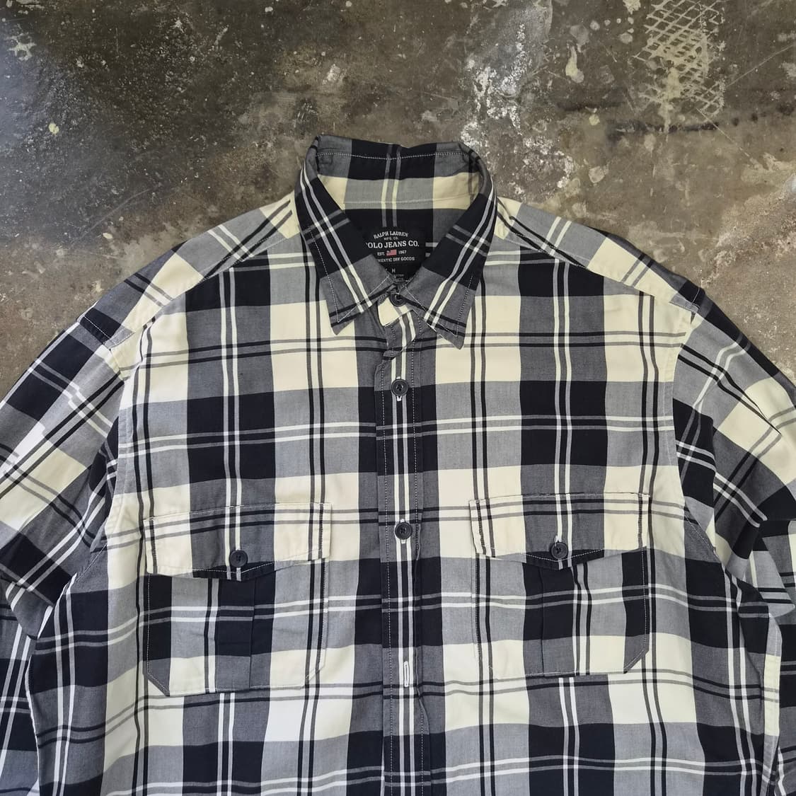 105) 폴로 진스 체크셔츠 남방 폴로 랄프로렌 아메카지 시티보이 상품이미지2