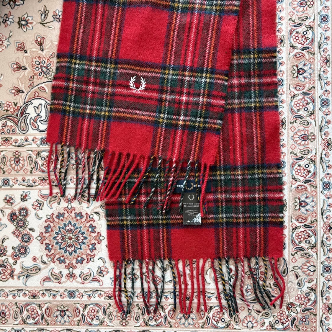 프레드페리 타탄체크 머플러 상품이미지2