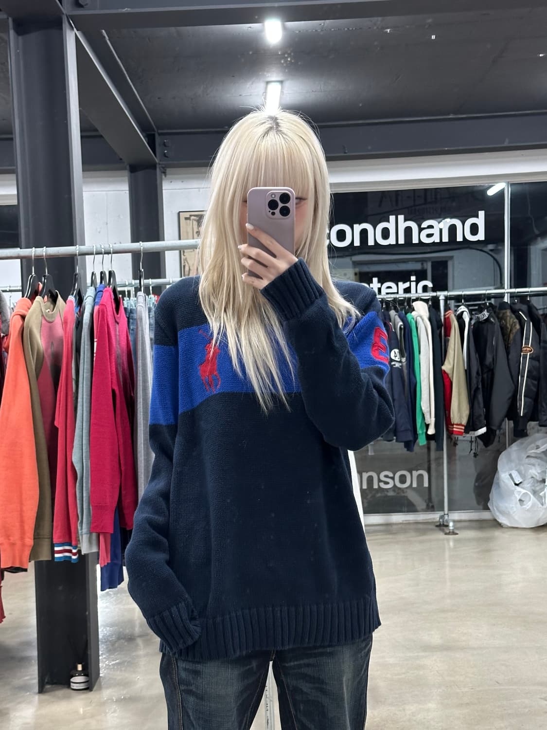 폴로 빅포니 니트 맨투맨 상품이미지1