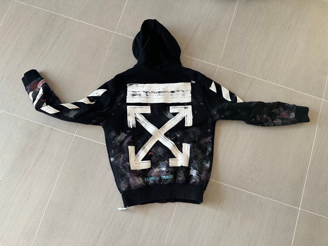 (M) 오프화이트 갤럭시 후드 집업 상품이미지2