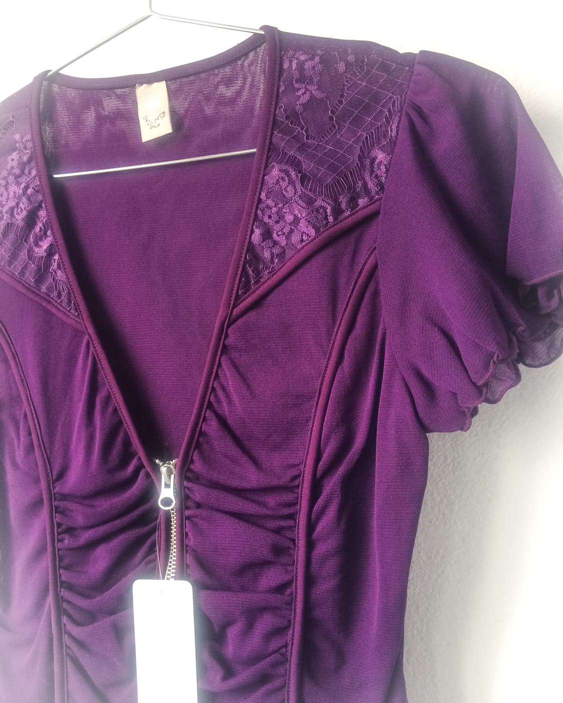 Rozen cavalier shirring zip up 상품이미지4