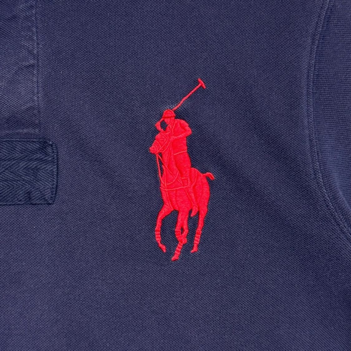 RALPH LAUREN 빅포니 USA 럭비 반팔 셔츠 네이비 상품이미지2