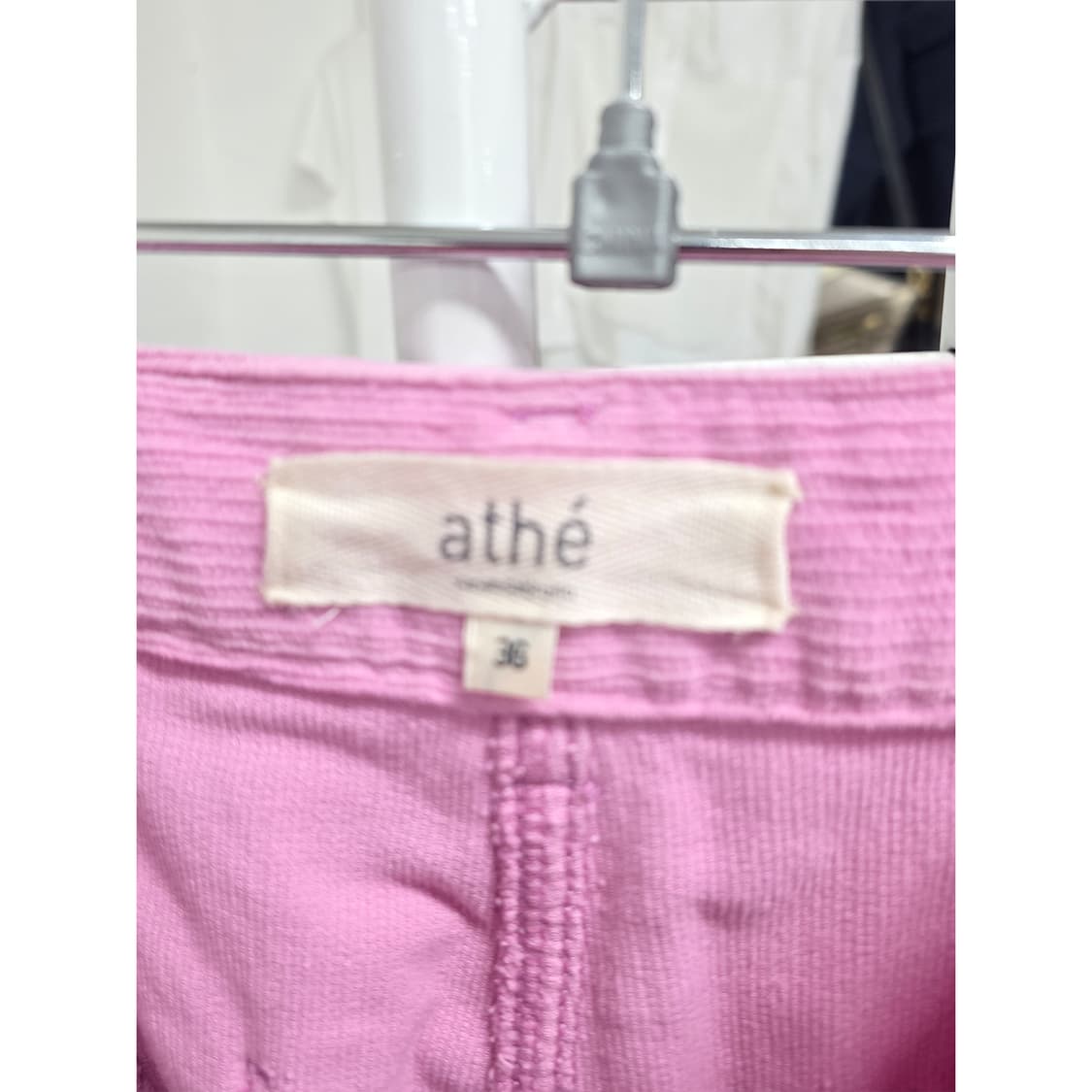 택포) 22s 아떼 연핑크 코듀로이 와이드 팬츠 27인치 상품이미지2