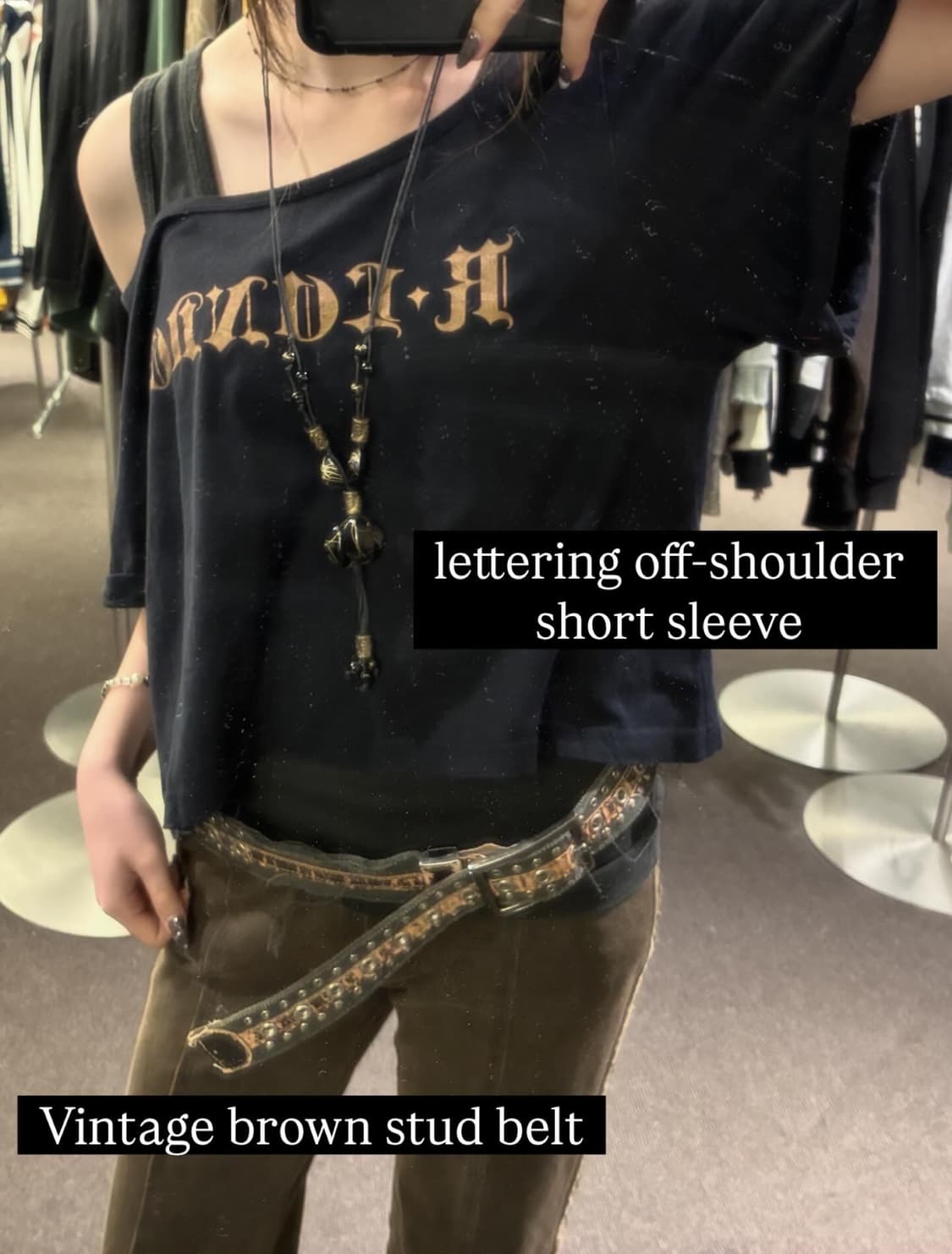 Aesthetic Grunge Look ⛓️📹 상품이미지2