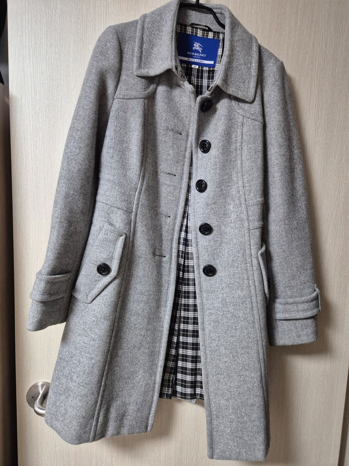 (정품) 버버리 블루라벨 울코트 앙고라 코트 38 상품이미지2
