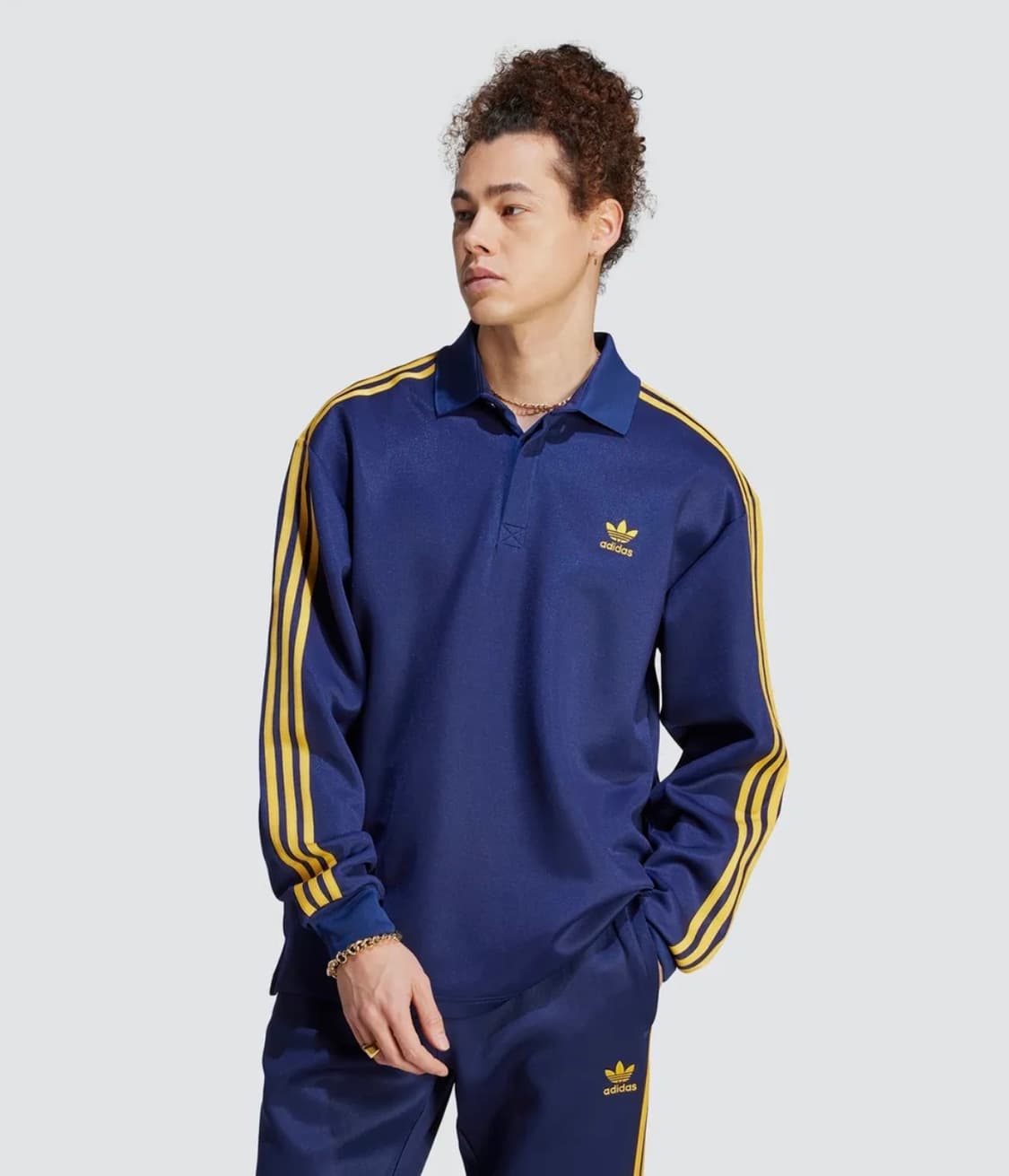 아디다스 클래식 폴로 롱 슬리브 네이비 M 상품이미지1