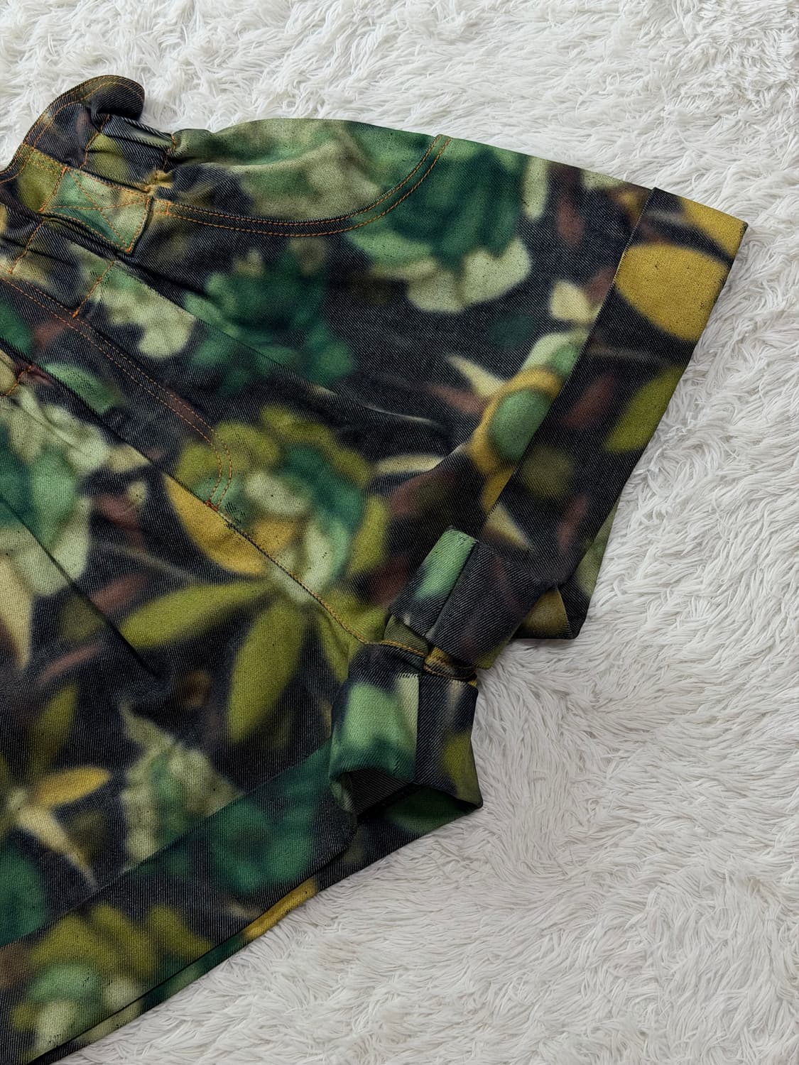 펜디(Fendi) 로마 플로럴 프린트 데님 하이웨이스트 쇼츠 상품이미지6