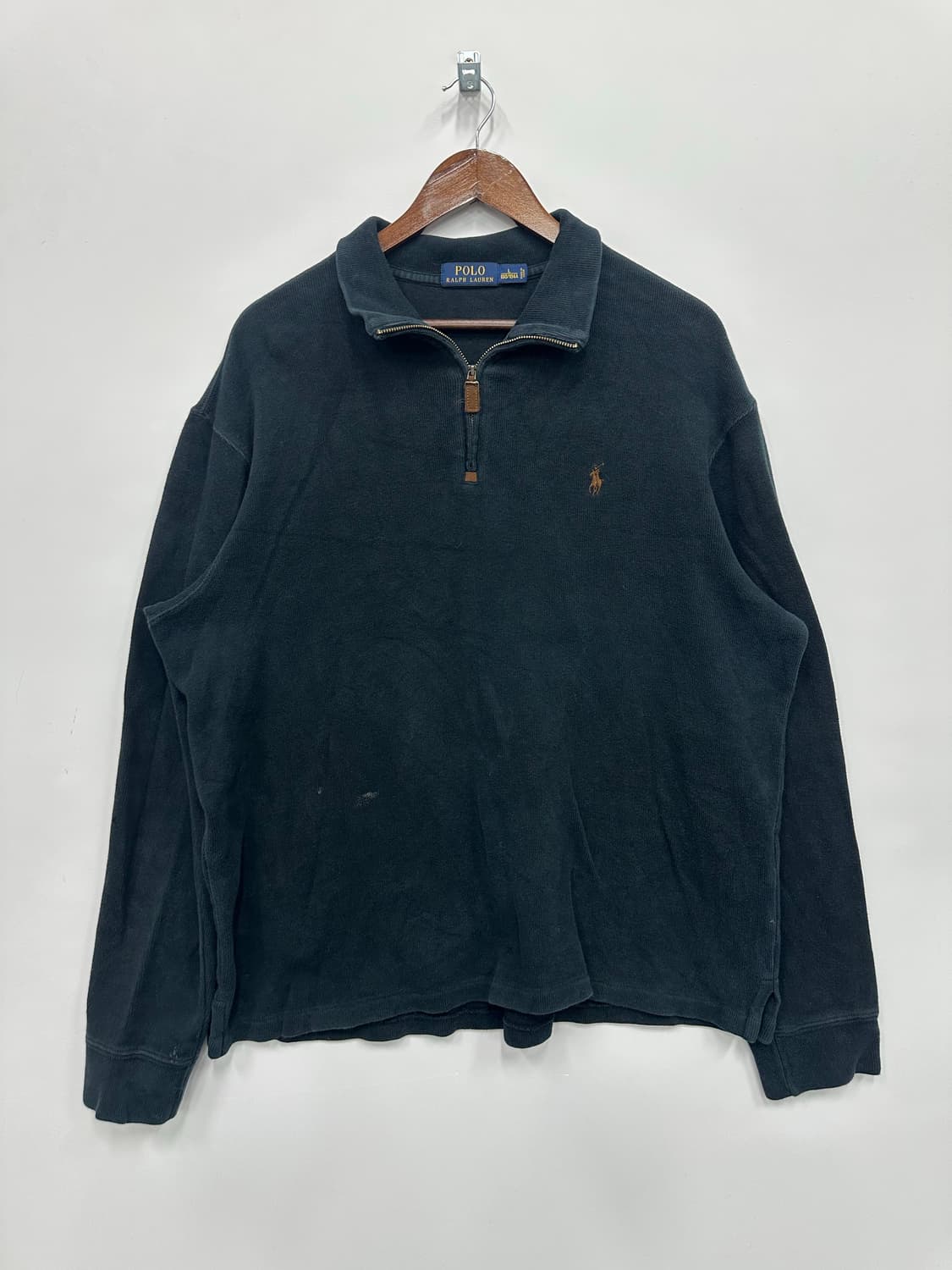 폴로 네이비 니트 반집업  상품이미지1