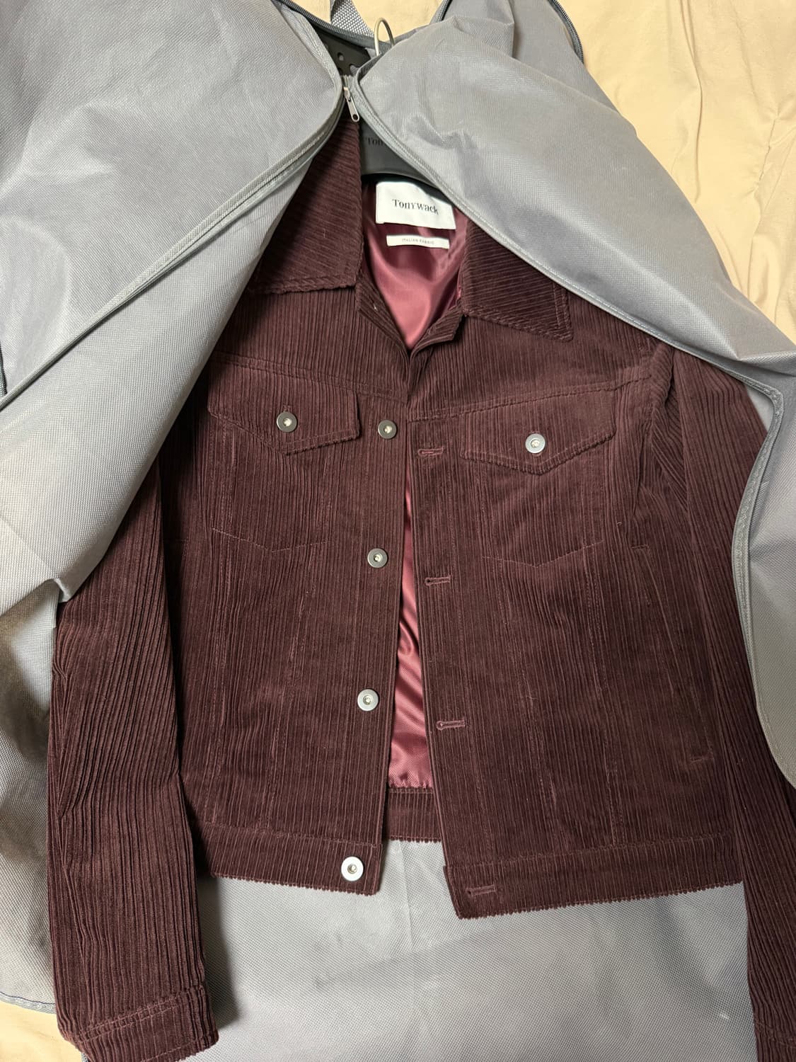 토니웩 코듀로이 트러커 판매합니다 상품이미지1