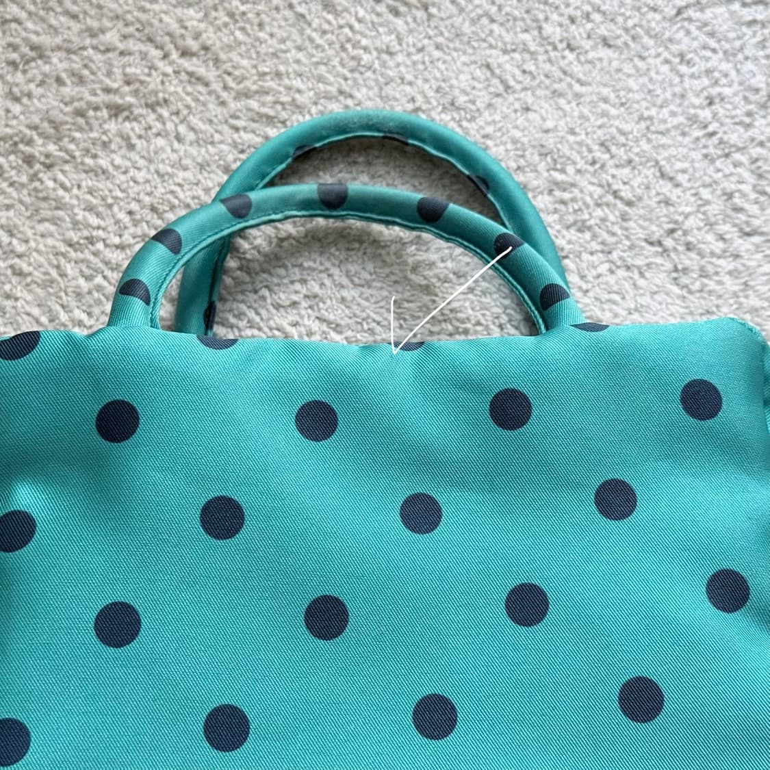 피치바스켓마켓 토트백 슬기 가방 그린 상품이미지4