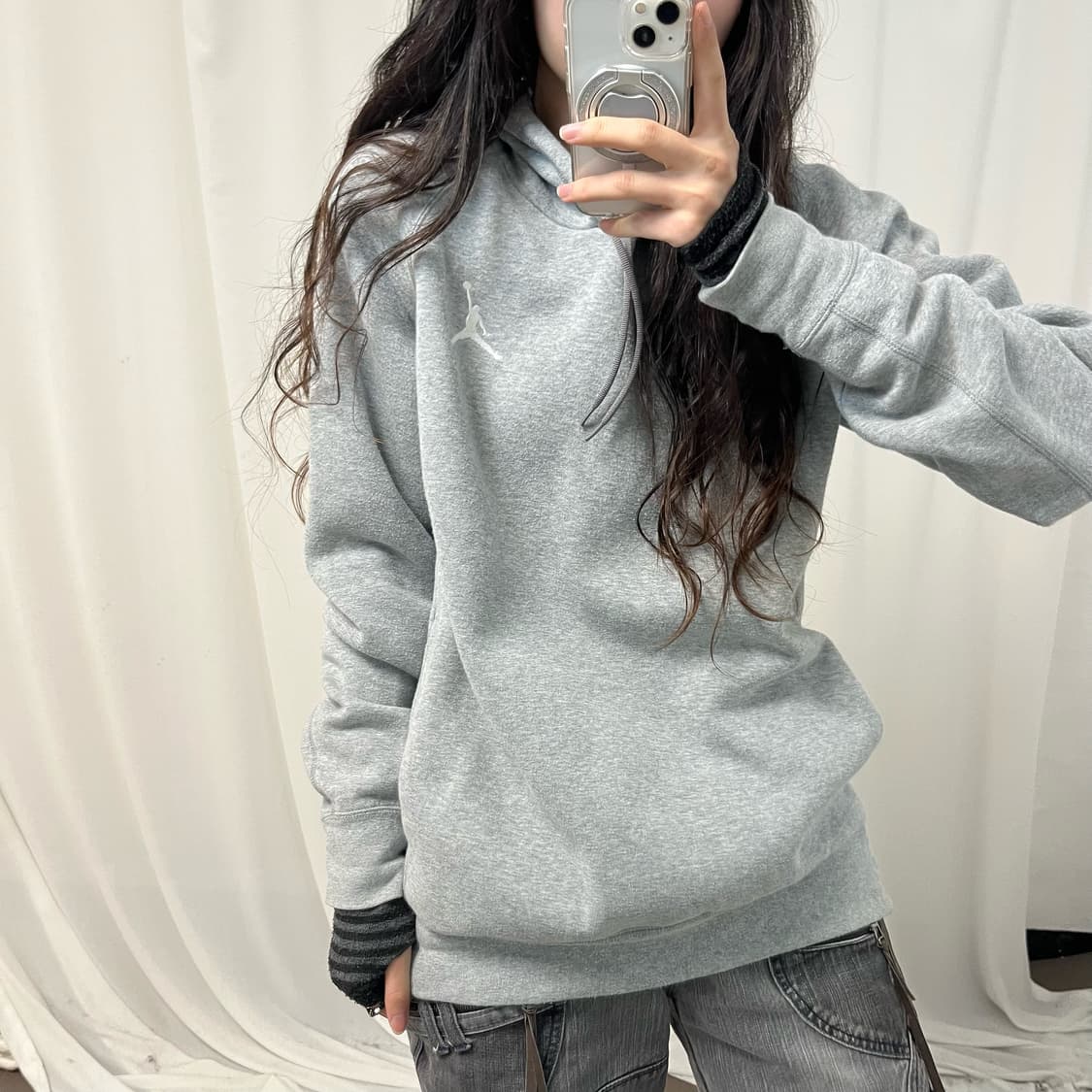 Jordan Melange Gray Hoodie 상품이미지3