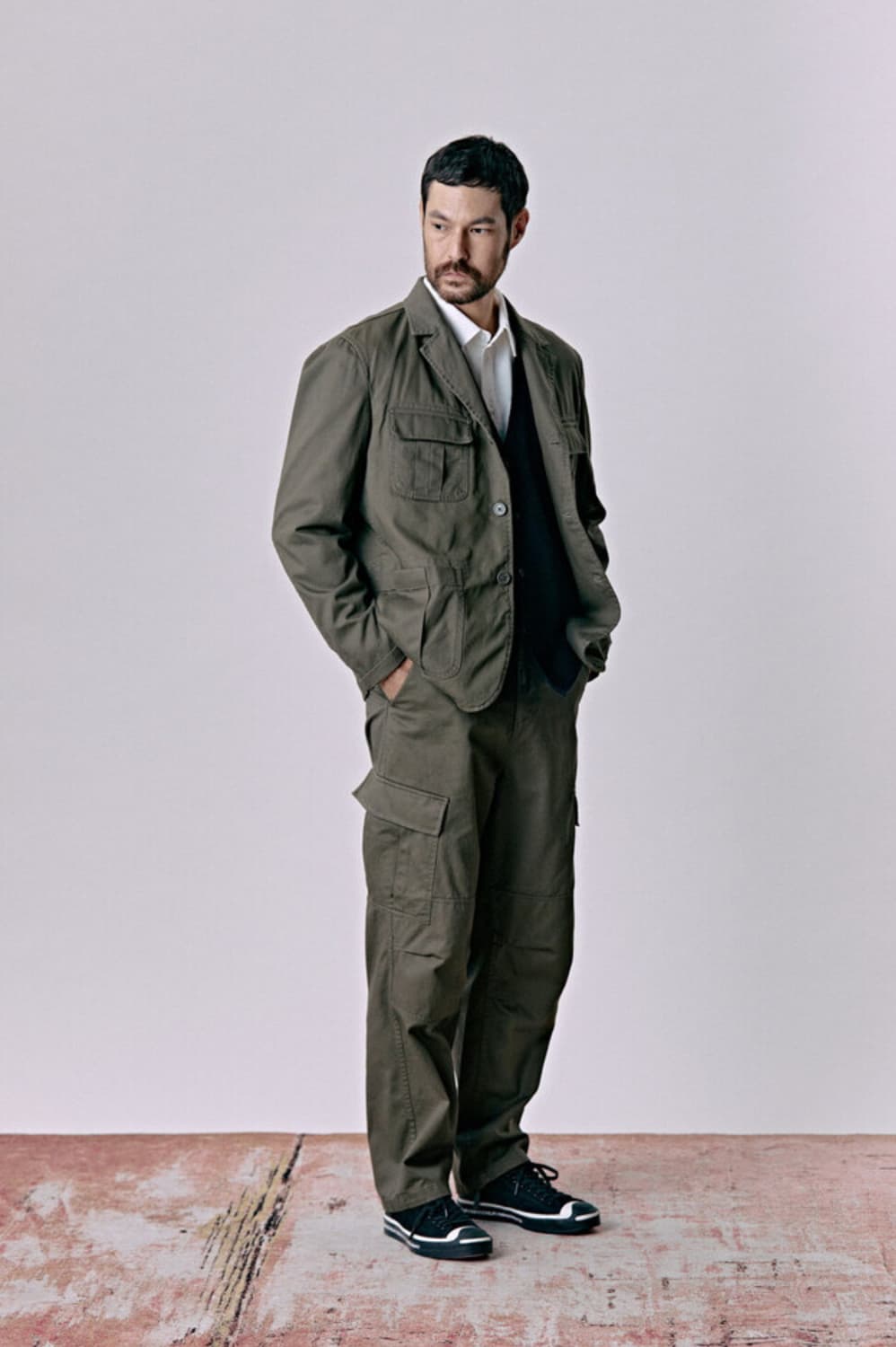 라모랭 밀리터리 퍼티그 자켓 카키 상품이미지7