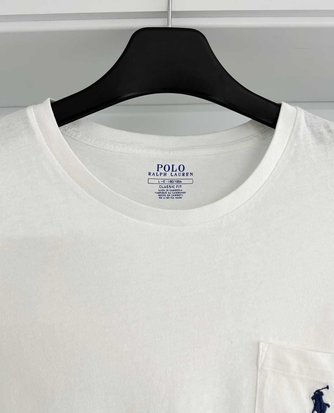 [폴로랄프로렌] 남성 화이트 포켓 티 상품이미지4