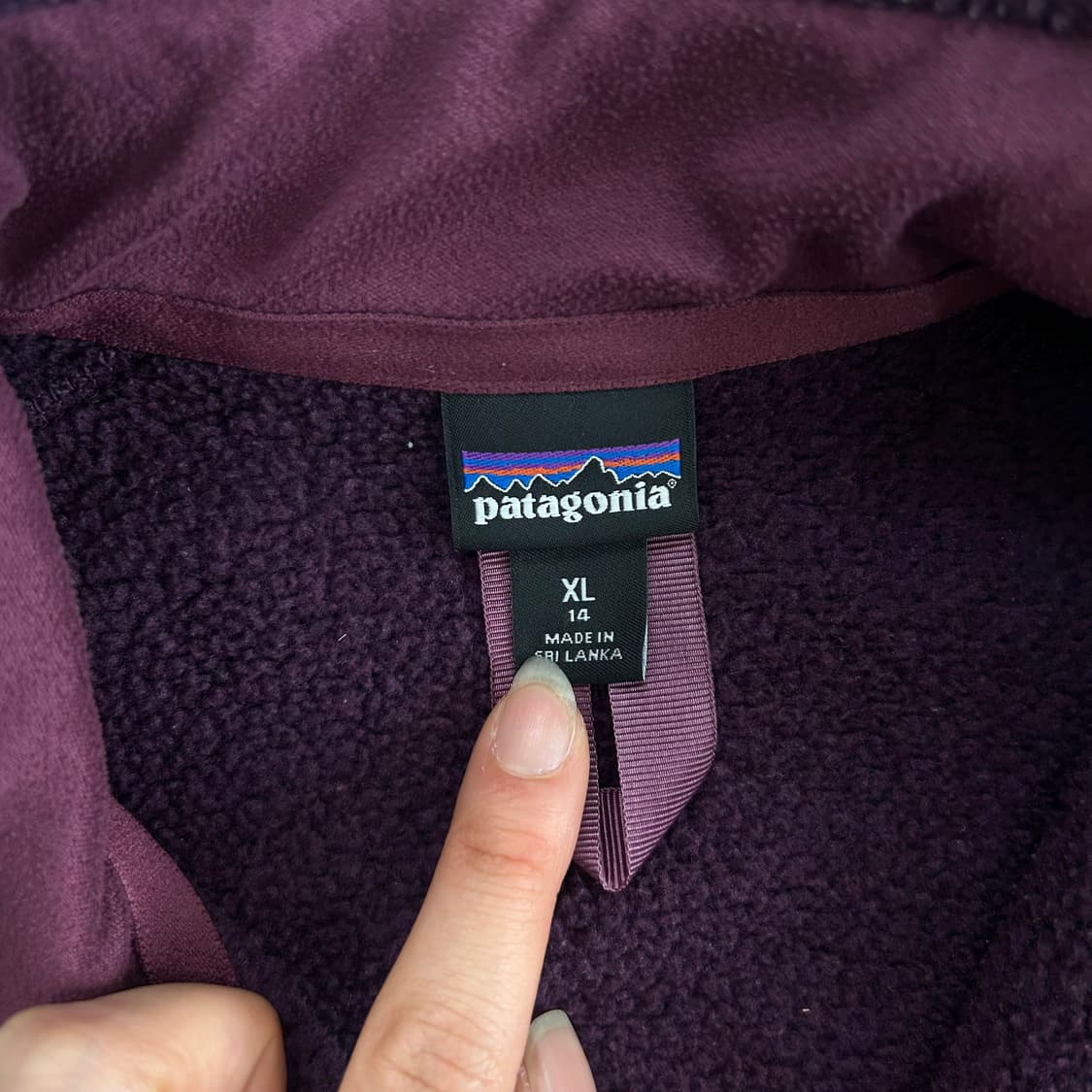 Patagonia 파타고니아 퍼플 후리스 집업 상품이미지5